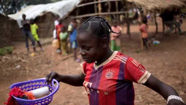 Participant Beatrice in the Central African Republic.