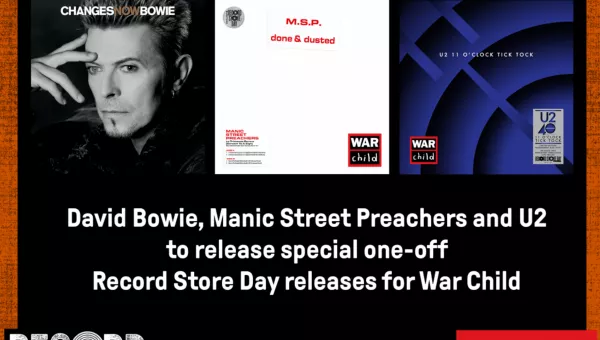 Examples of records that can be bought on record store day including David Bowie and Manic Street Preachers