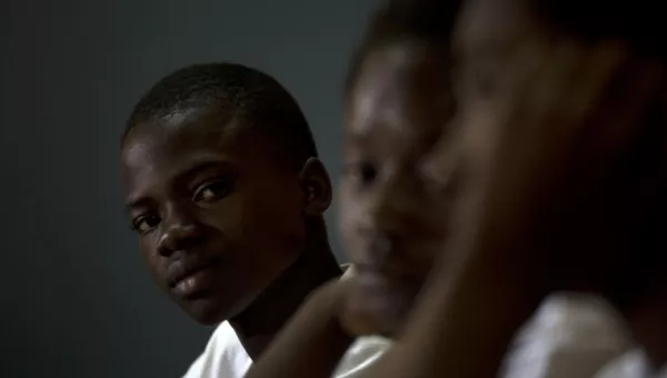 Children at a VoiceMore group in CAR. 