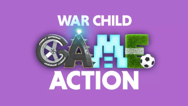 Artwork from War Child's Game Action campaign.