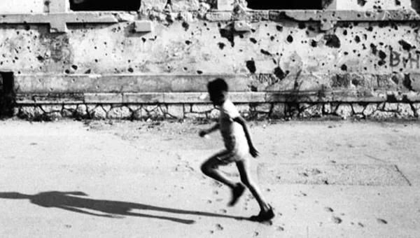 Child running in Mostar, Bosnia.