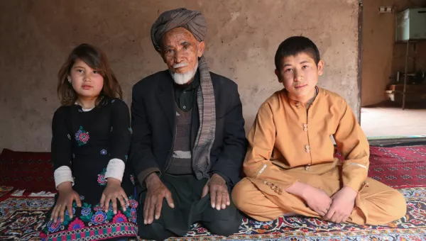 Family living in Afghanistan 