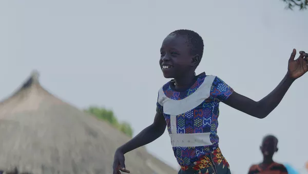 Adit skipping rope South Sudan DRA TeamUP