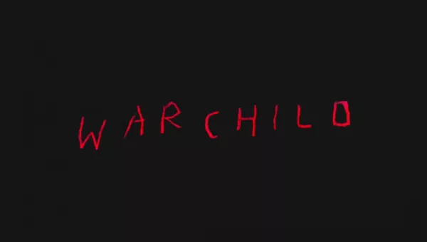 War Child in a childs handwriting. 