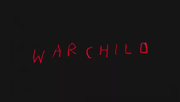 War Child in a childs handwriting.