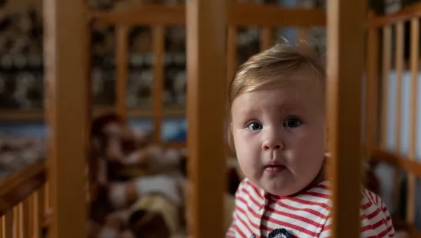 Baby from Ukraine living in Moldova