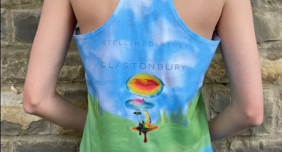 The Stella McCartney and Glastonbury Festival top.