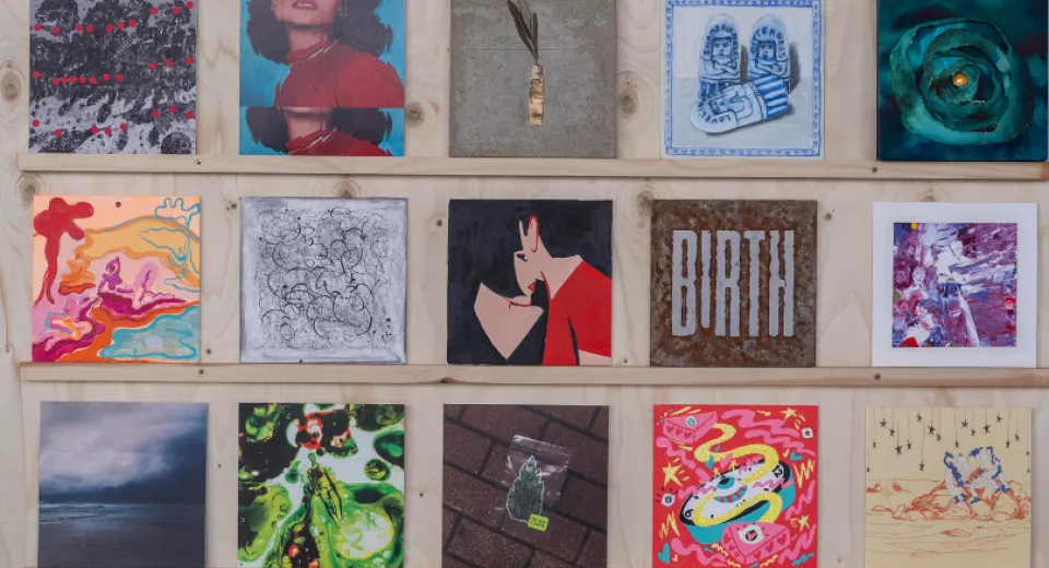 Some of the selected artwork for Secret 7" 2025.