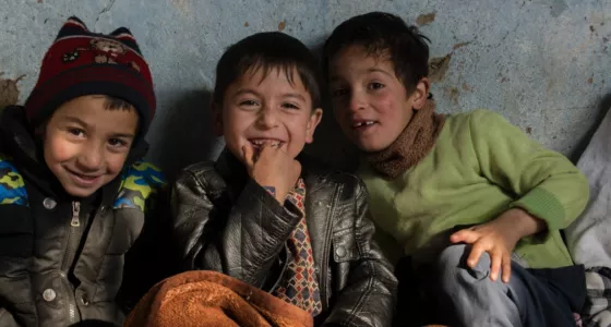 Children in a child-friendly space in Iraq.