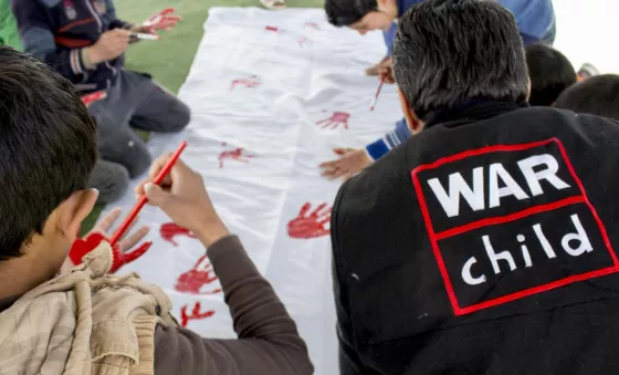 Red Hand Day advocacy activities in Jordan.