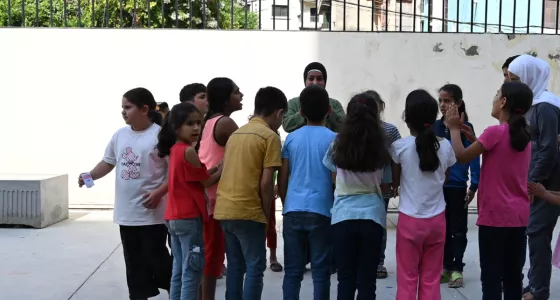 War Child Lebanon team is working in shelters in Tripoli, North Lebanon.