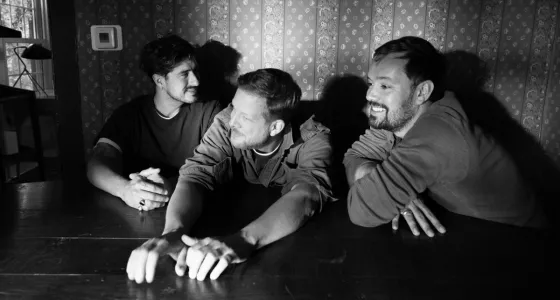 Members of the band Mumford and Sons.