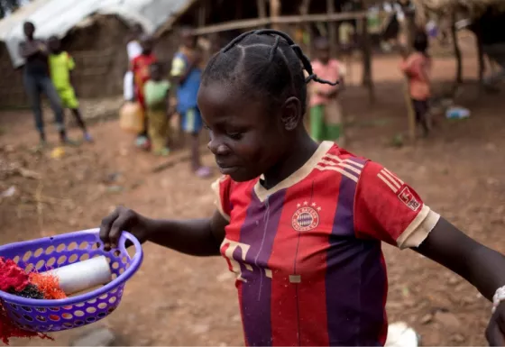 Participant Beatrice in the Central African Republic.