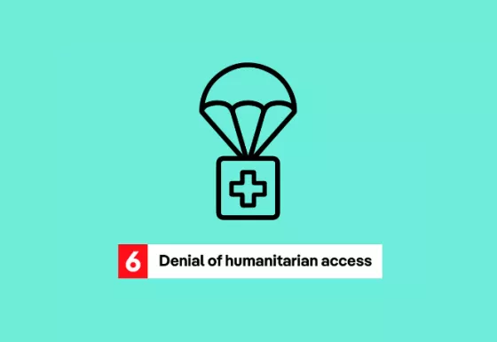 Grave violation 6 (Denial of humanitarian access)