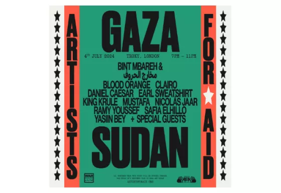 Artist for Aid poster.