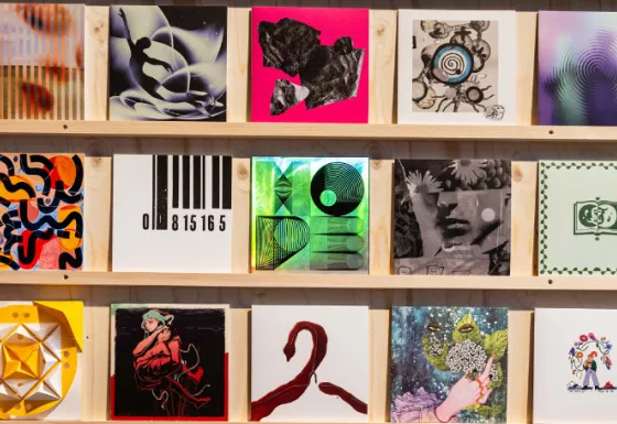 Some of the selected artwork from Secret 7" in 2024.