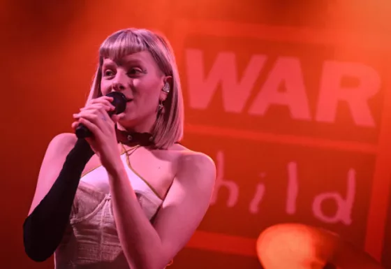 Aurora at her BRITs Week show in 2024. 
